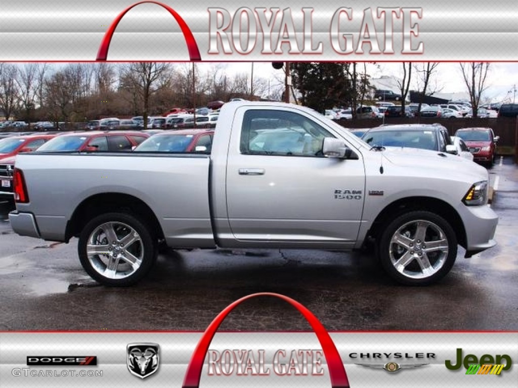 2013 1500 R/T Regular Cab - Bright Silver Metallic / R/T Black photo #1