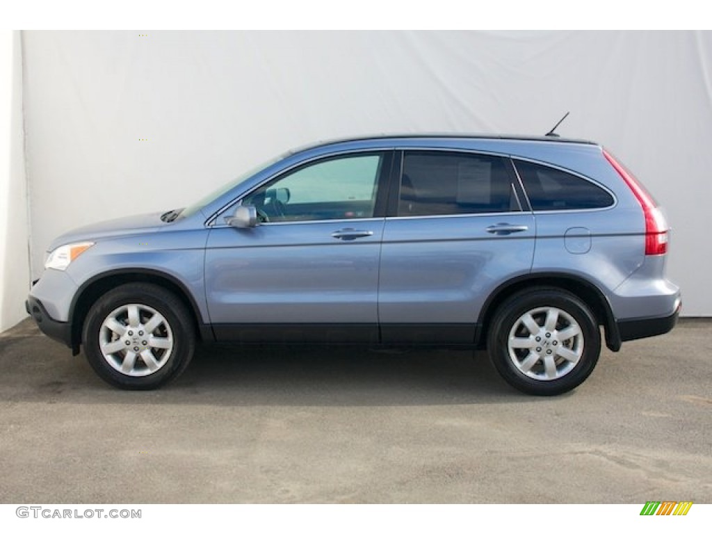 2007 CR-V EX-L - Glacier Blue Metallic / Gray photo #8