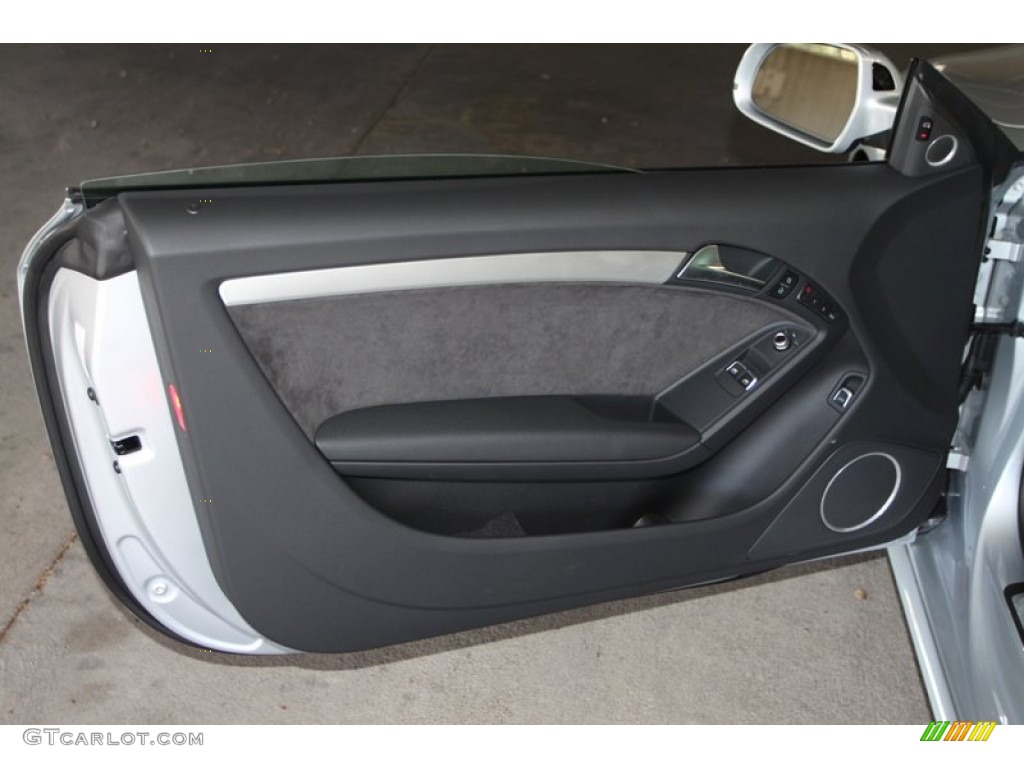 2013 Audi A5 2.0T quattro Coupe Black Door Panel Photo #74917653
