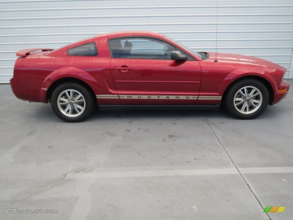 Redfire Metallic 2005 Ford Mustang V6 Premium Coupe Exterior Photo #74917710