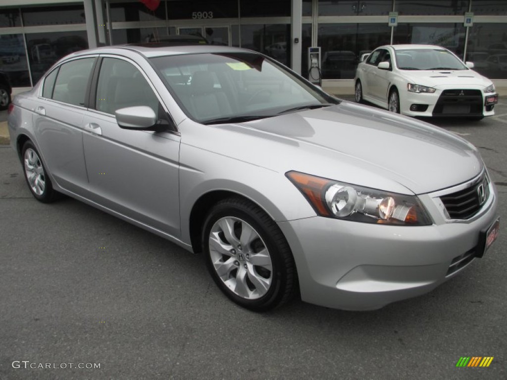 2008 Accord EX-L Sedan - Alabaster Silver Metallic / Gray photo #1