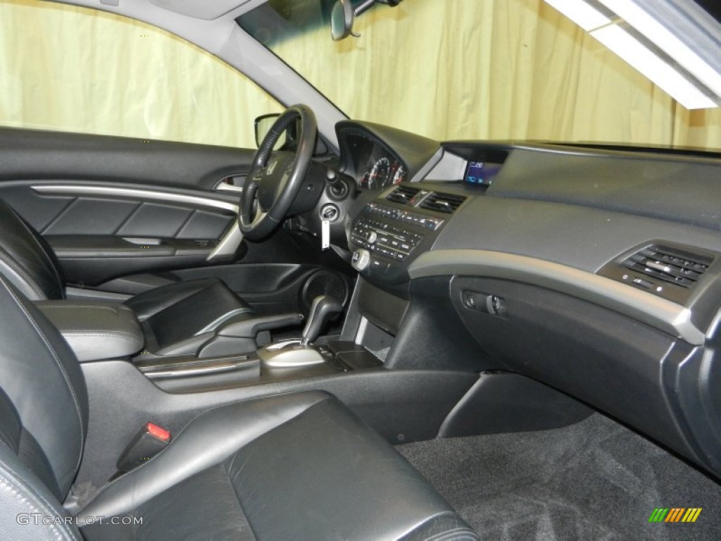 Black Interior 2008 Honda Accord EX-L Coupe Photo #74919045