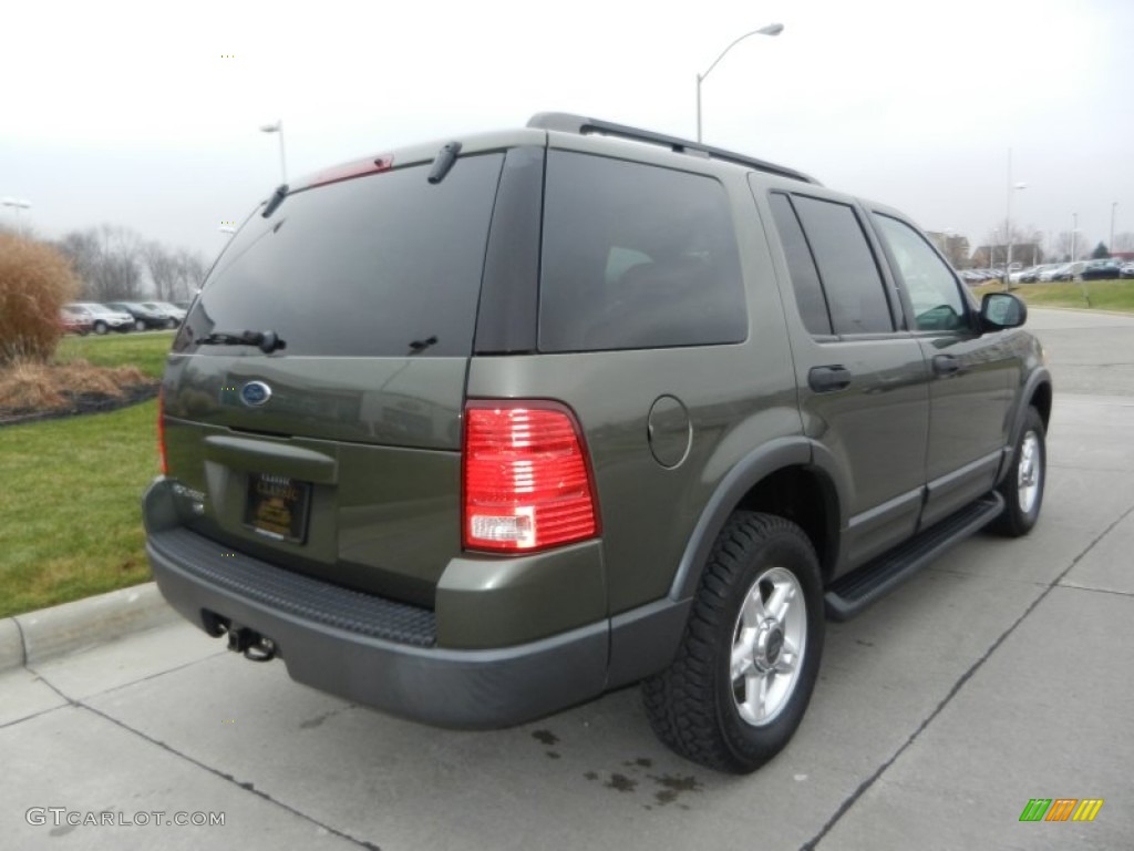 2003 Explorer XLT 4x4 - Estate Green Metallic / Graphite Grey photo #3