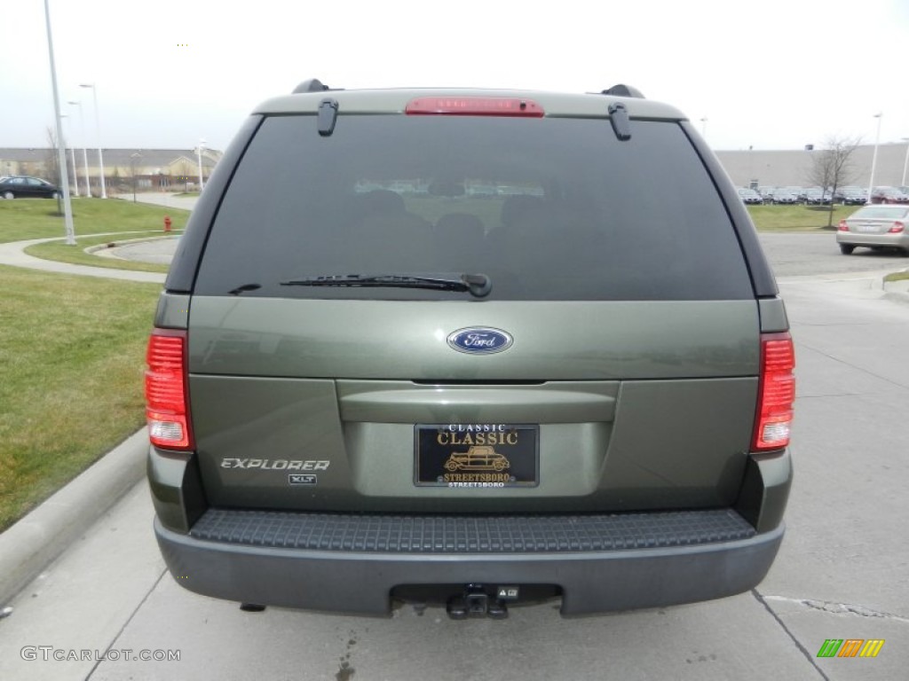 2003 Explorer XLT 4x4 - Estate Green Metallic / Graphite Grey photo #4