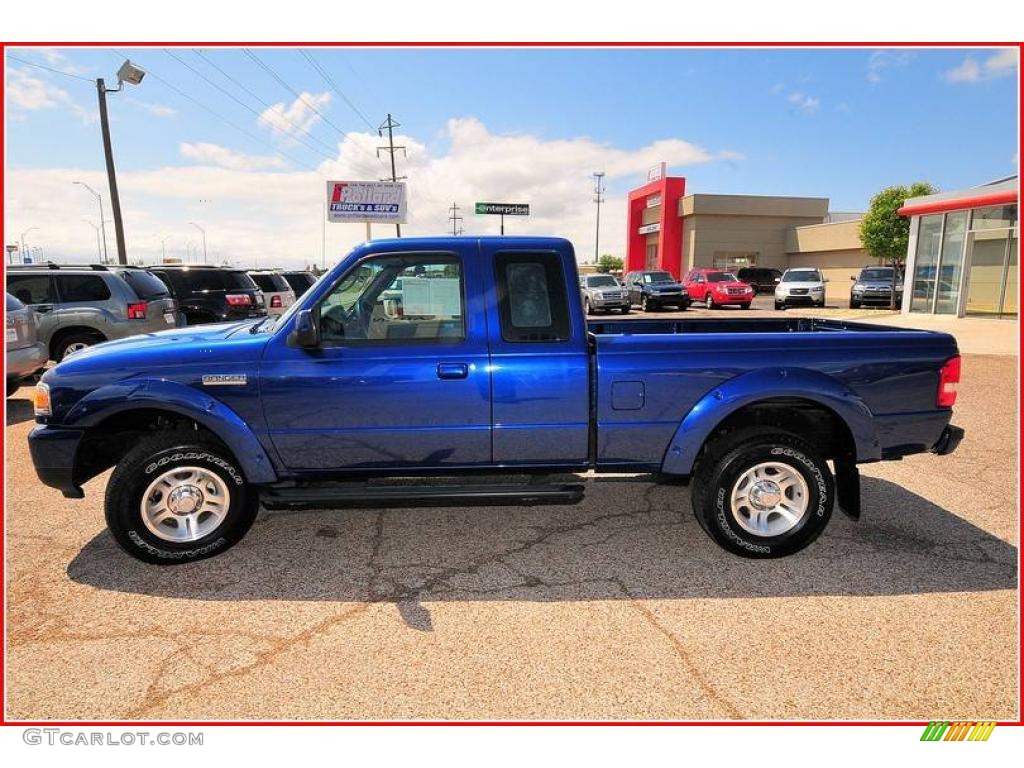 2008 Ranger XLT SuperCab - Vista Blue Metallic / Medium Dark Flint photo #2