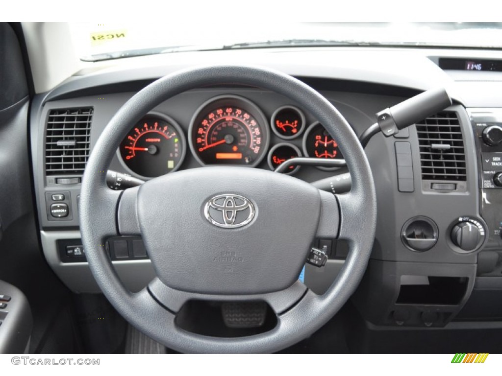 2013 Toyota Tundra Double Cab Graphite Steering Wheel Photo #74919819