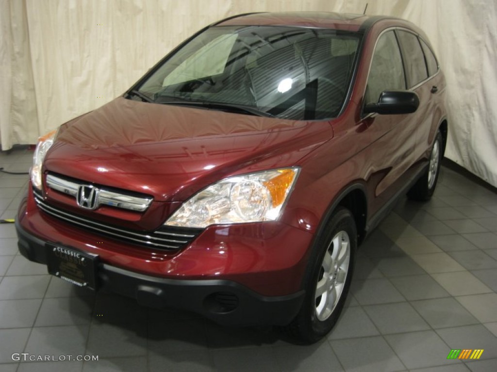 2009 CR-V EX 4WD - Tango Red Pearl / Gray photo #1