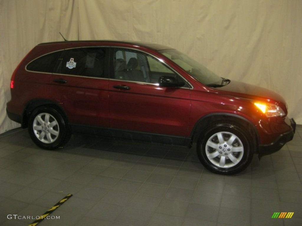 2009 CR-V EX 4WD - Tango Red Pearl / Gray photo #8