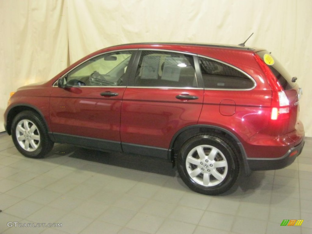 2009 CR-V EX 4WD - Tango Red Pearl / Gray photo #9