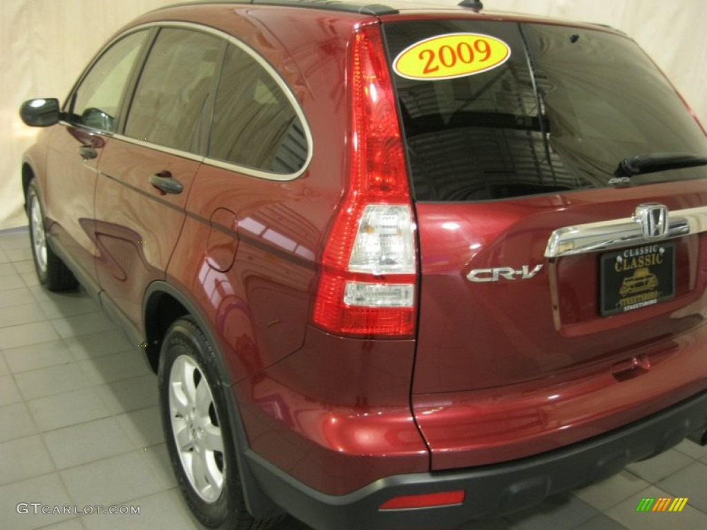 2009 CR-V EX 4WD - Tango Red Pearl / Gray photo #10