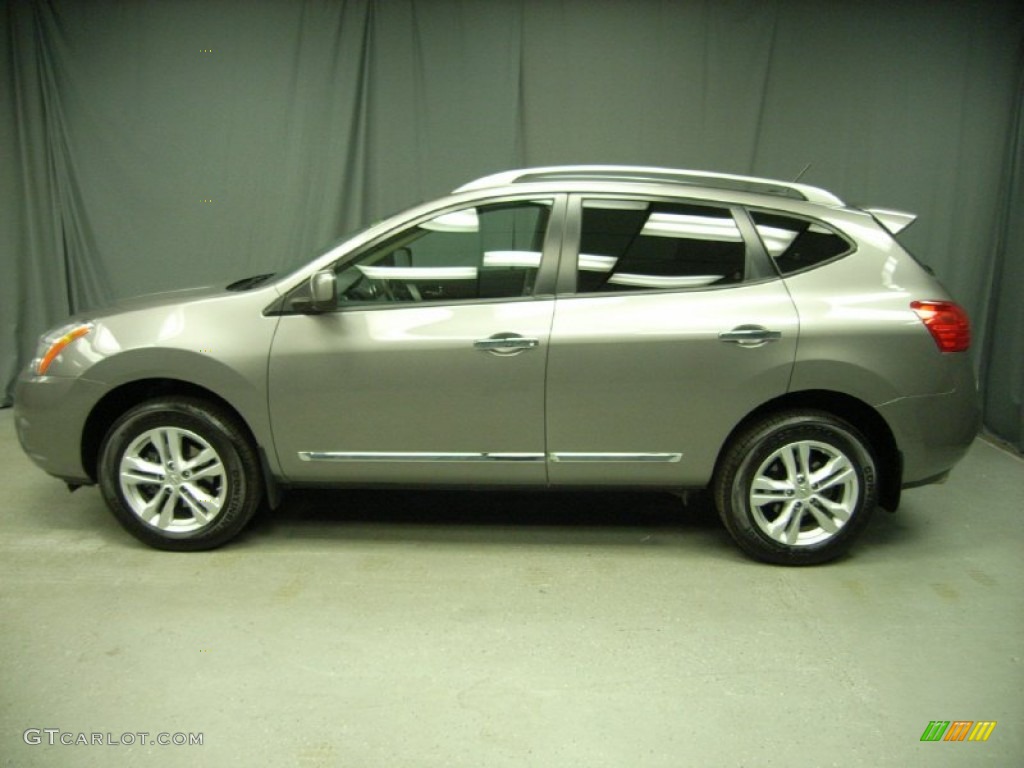 2012 Rogue SV AWD - Platinum Graphite / Gray photo #2