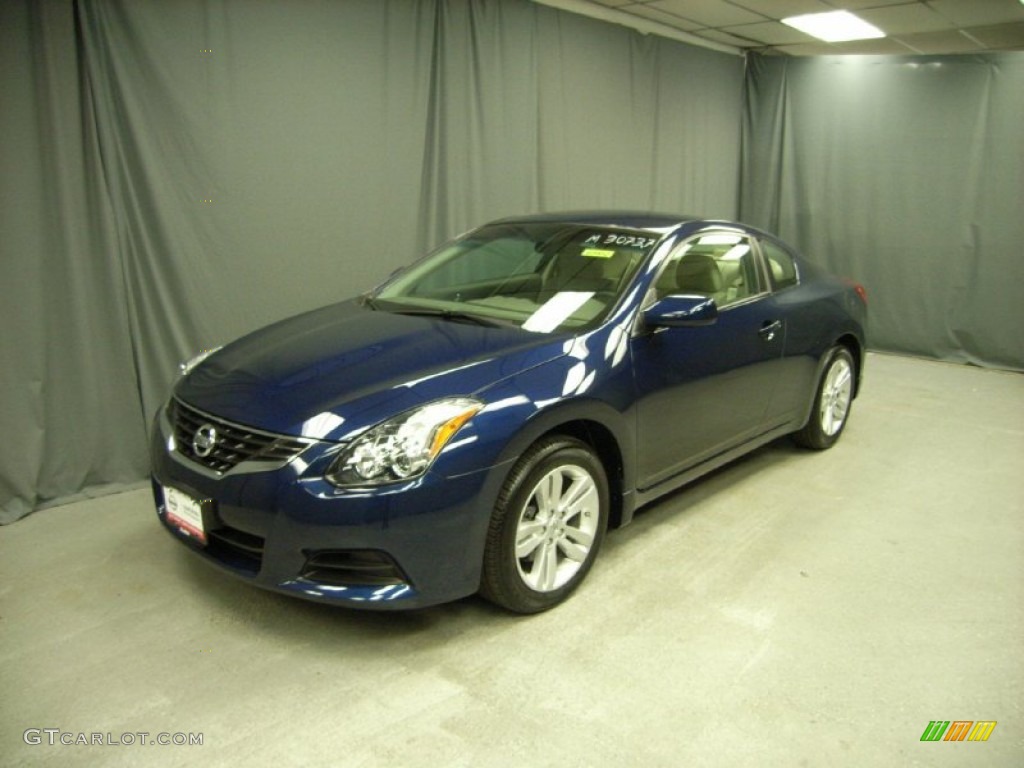 2012 Altima 2.5 S Coupe - Navy Blue / Blonde photo #1