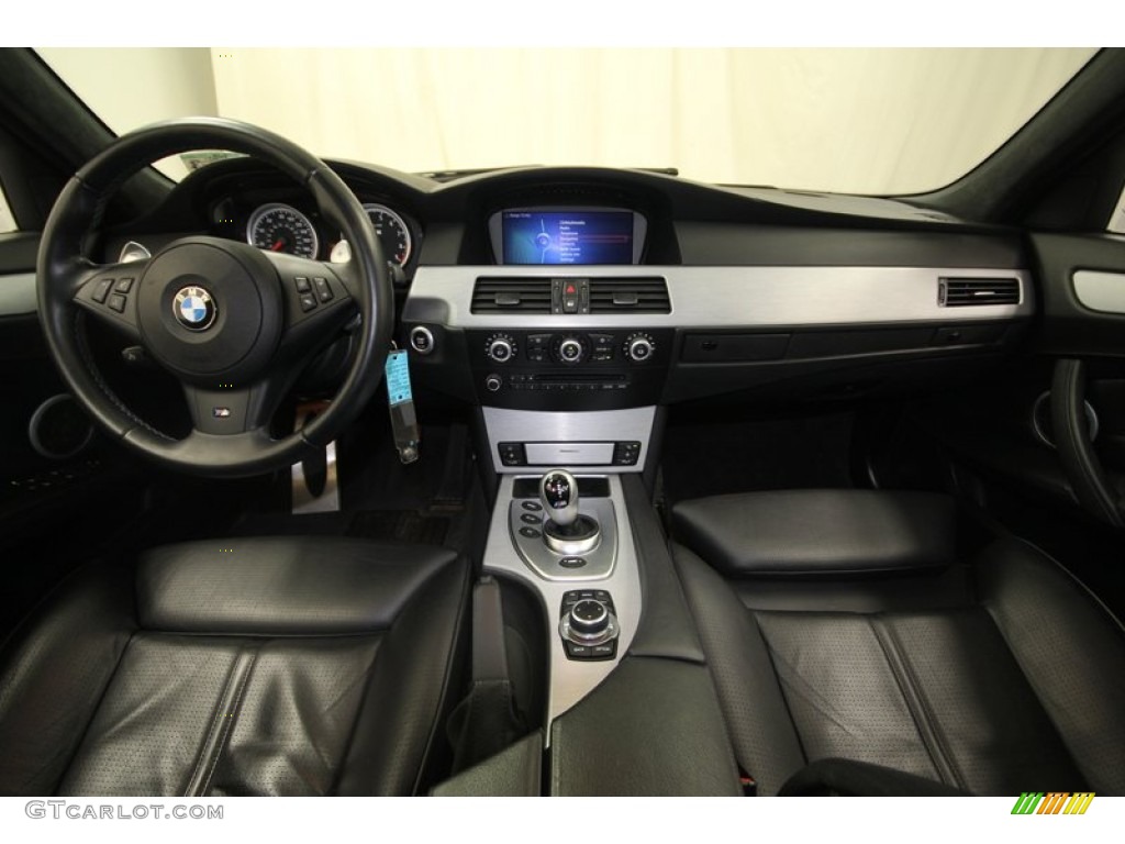 2010 BMW M5 Standard M5 Model Black Merino Leather Dashboard Photo #74920704