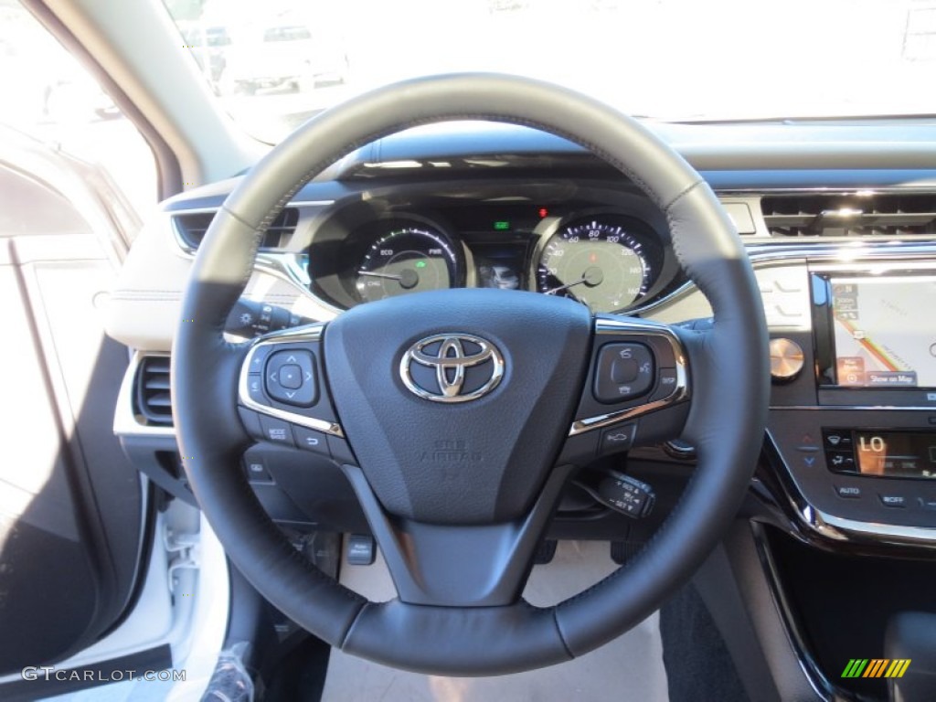 2013 Toyota Avalon Hybrid Limited Almond Steering Wheel Photo #74921565