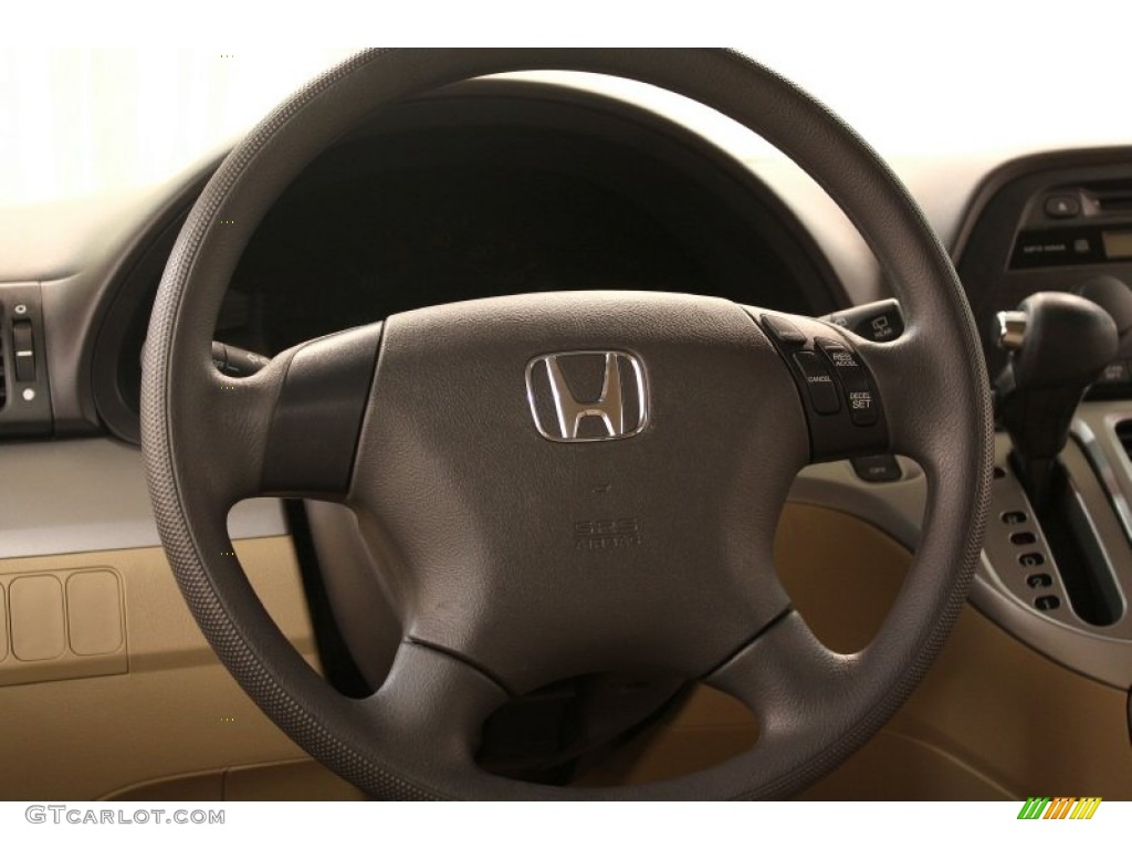 2010 Honda Odyssey LX Beige Steering Wheel Photo #74922981