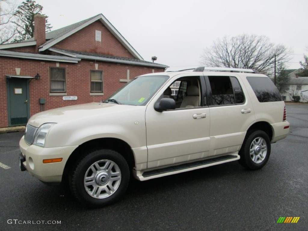 2005 Mountaineer V6 Premier AWD - Ivory Parchment Tri-Coat / Medium Dark Parchment photo #1