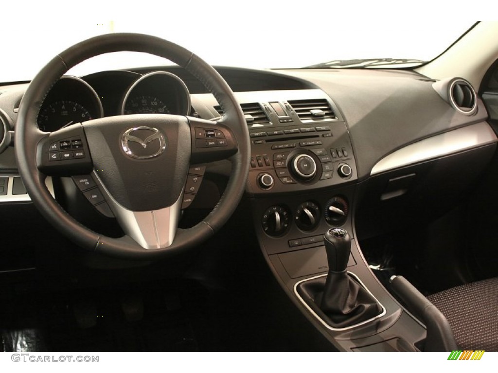 2012 Mazda MAZDA3 i Touring 5 Door Black Dashboard Photo #74923197