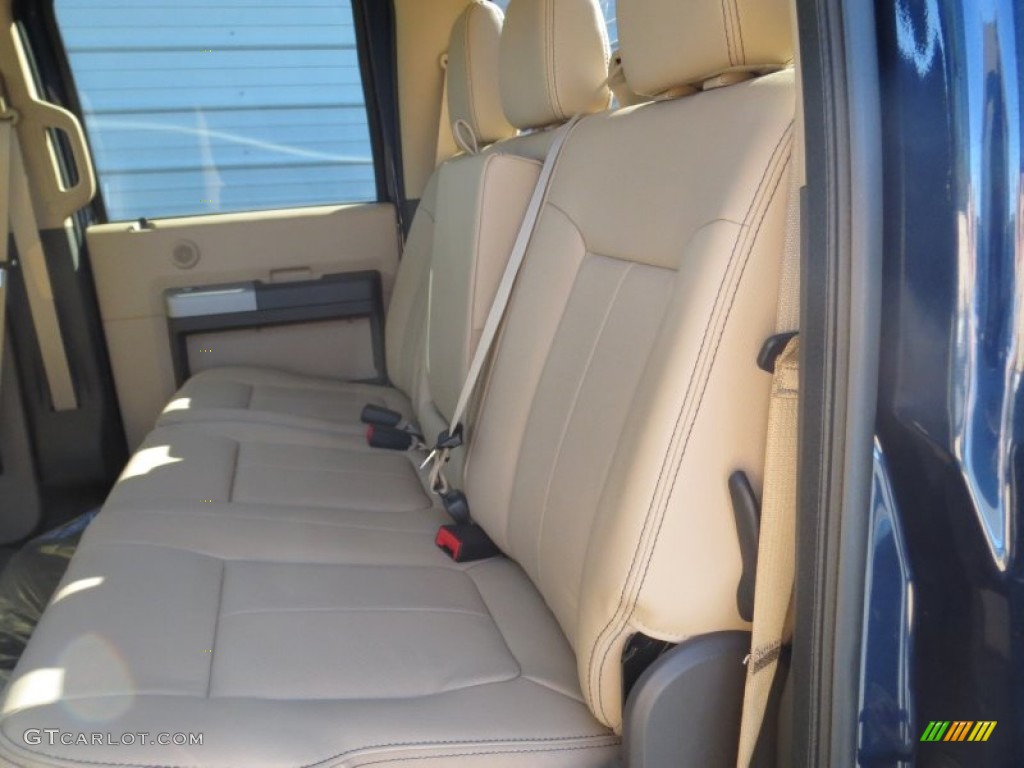 2013 Ford F350 Super Duty Lariat Crew Cab 4x4 Rear Seat Photo #74924085