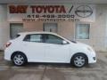 Super White 2009 Toyota Matrix S