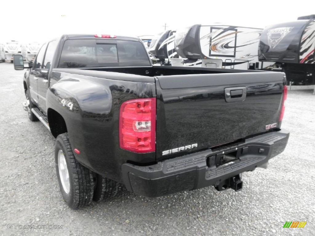 Onyx Black 2013 GMC Sierra 3500HD Denali Crew Cab 4x4 Dually Exterior Photo #74926135