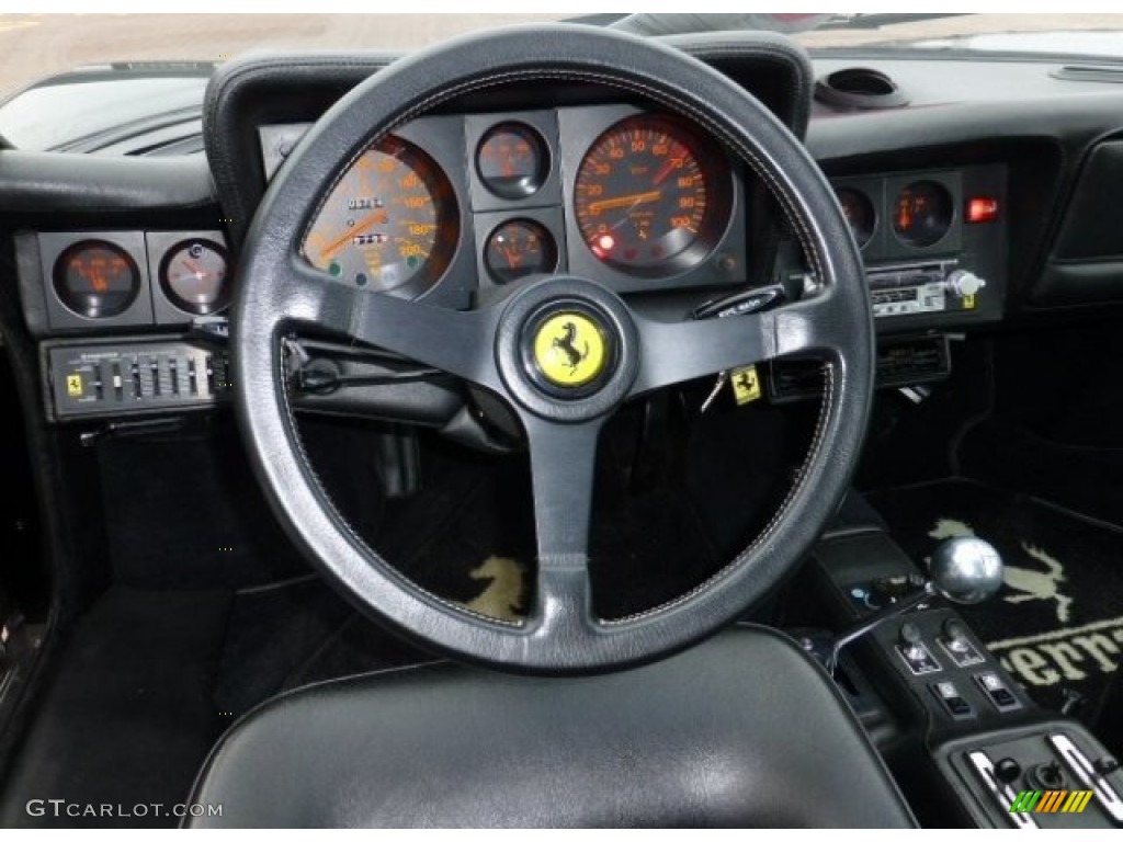 1984 Ferrari BB 512i Standard BB 512i Model Black Steering Wheel Photo #74926198