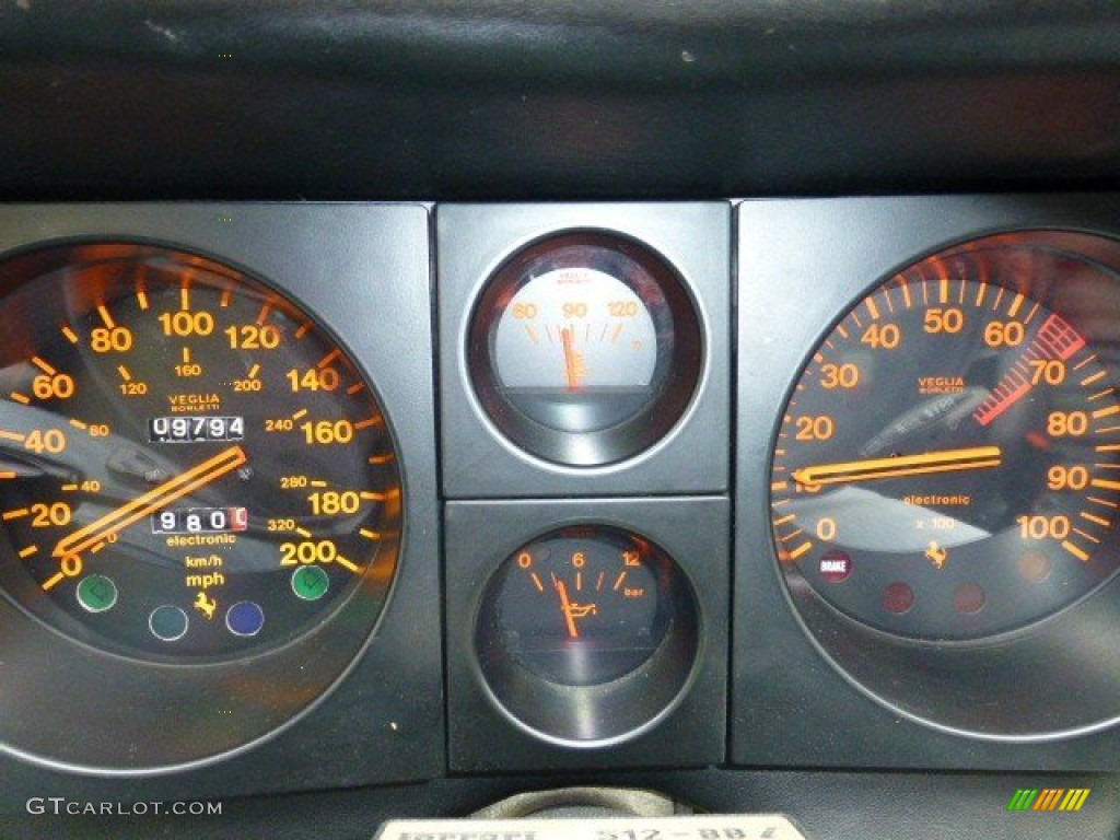 1984 Ferrari BB 512i Standard BB 512i Model Gauges Photo #74926222
