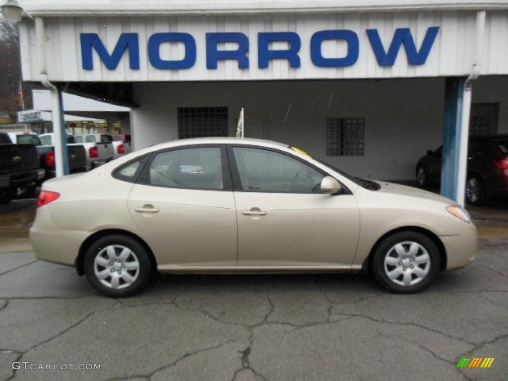 2007 Elantra GLS Sedan - Laguna Sand Beige / Beige photo #1