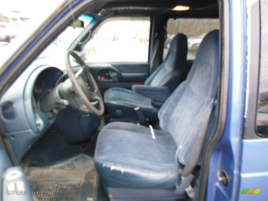 1996 Astro LS Passenger Van - Medium Stellar Blue Metallic / Blue photo #9