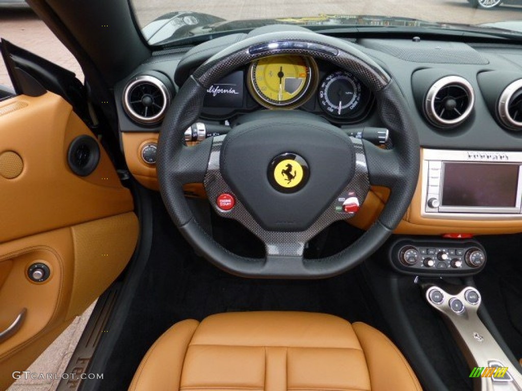 2010 Ferrari California Standard California Model Cuoio Steering Wheel Photo #74926747