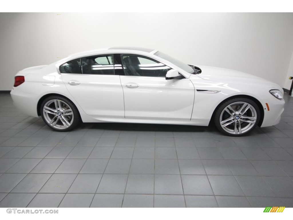 2013 6 Series 650i Gran Coupe - Alpine White / Black photo #2