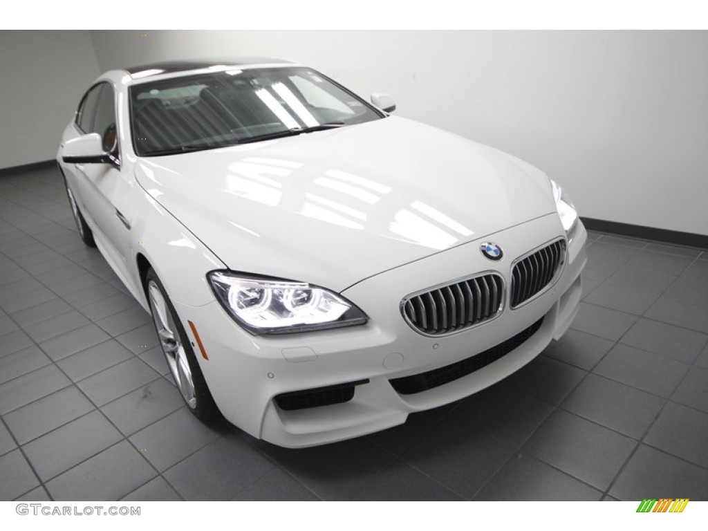 2013 6 Series 650i Gran Coupe - Alpine White / Black photo #5