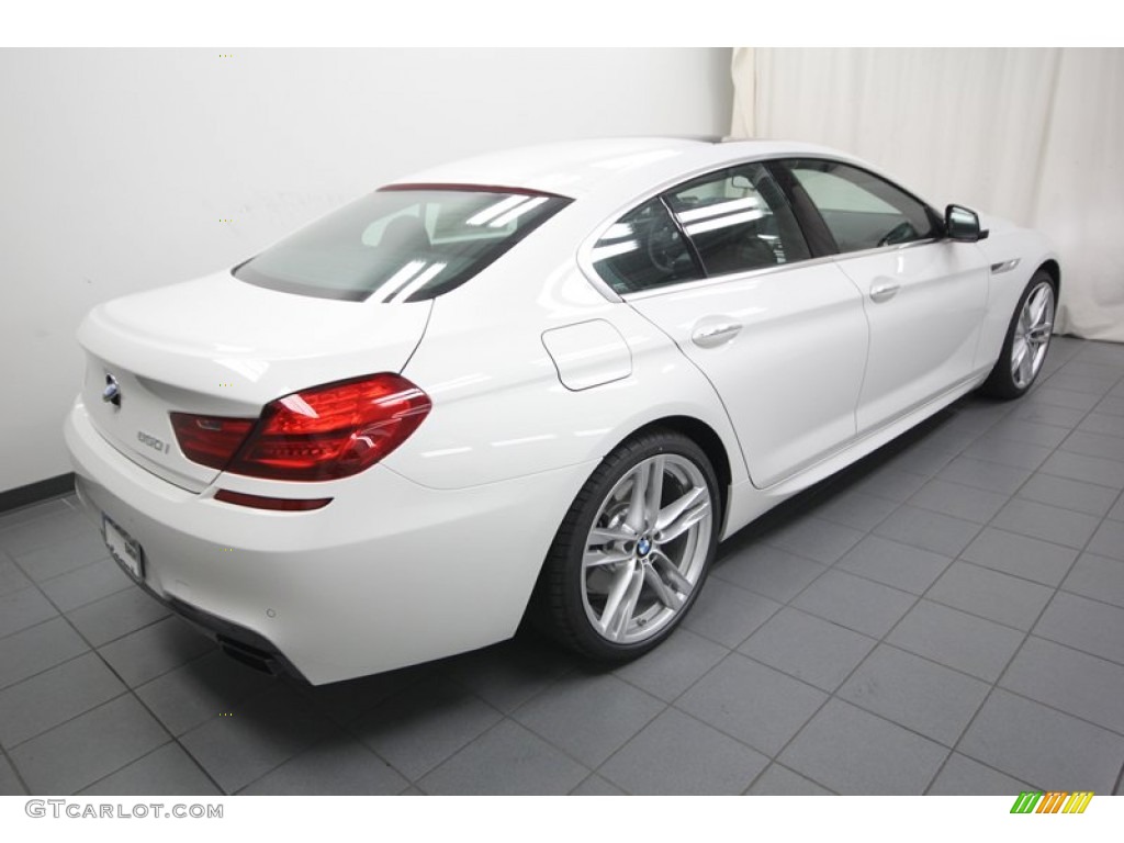 2013 6 Series 650i Gran Coupe - Alpine White / Black photo #8