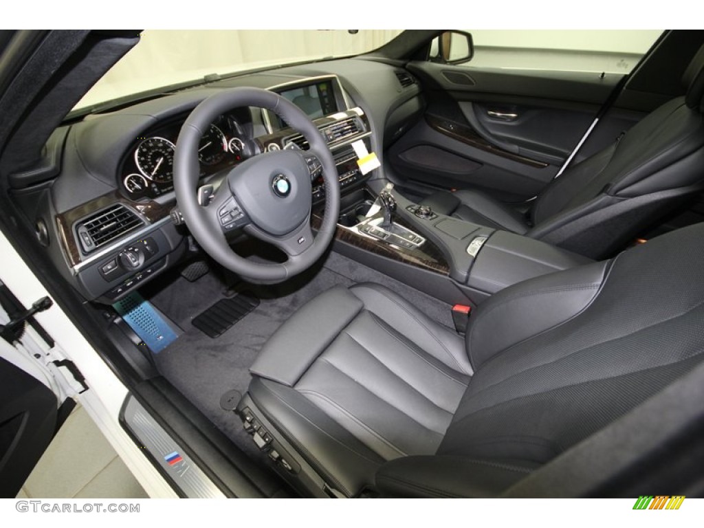 Black Interior 2013 BMW 6 Series 650i Gran Coupe Photo #74927194