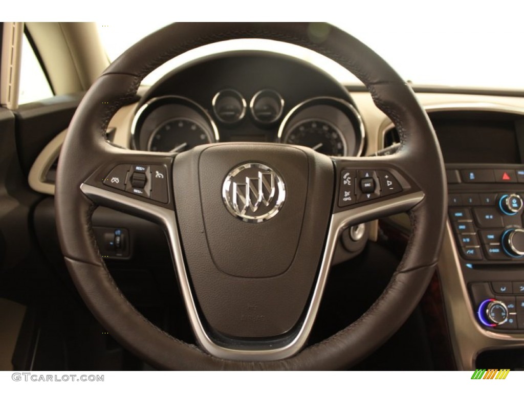 2013 Buick Verano FWD Cashmere Steering Wheel Photo #74928635