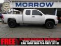 2010 Pure Silver Metallic GMC Sierra 1500 SLE Extended Cab 4x4  photo #1