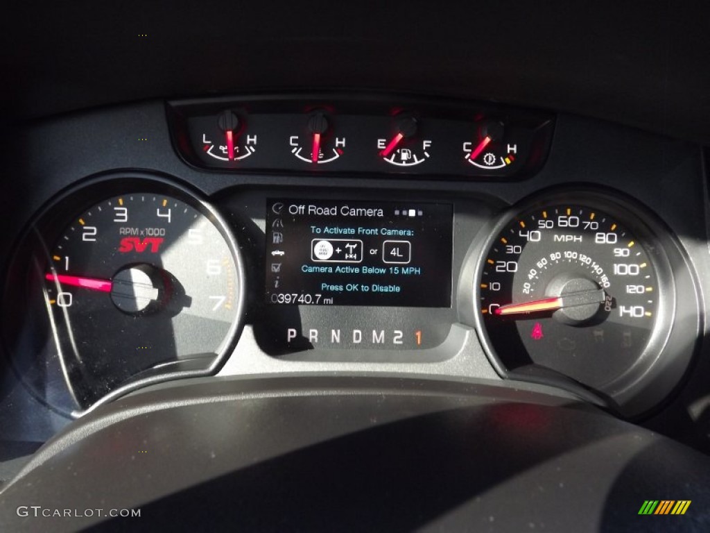 2012 Ford F150 SVT Raptor SuperCrew 4x4 Gauges Photo #74930410