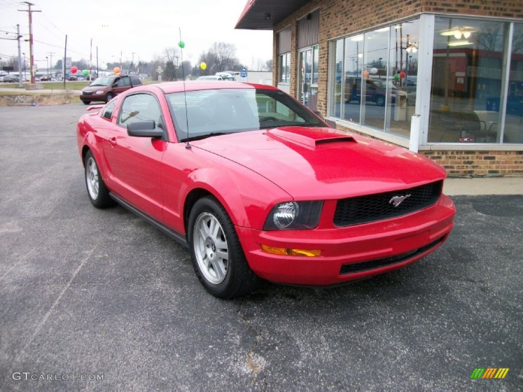 2007 Mustang V6 Premium Coupe - Torch Red / Dark Charcoal photo #1