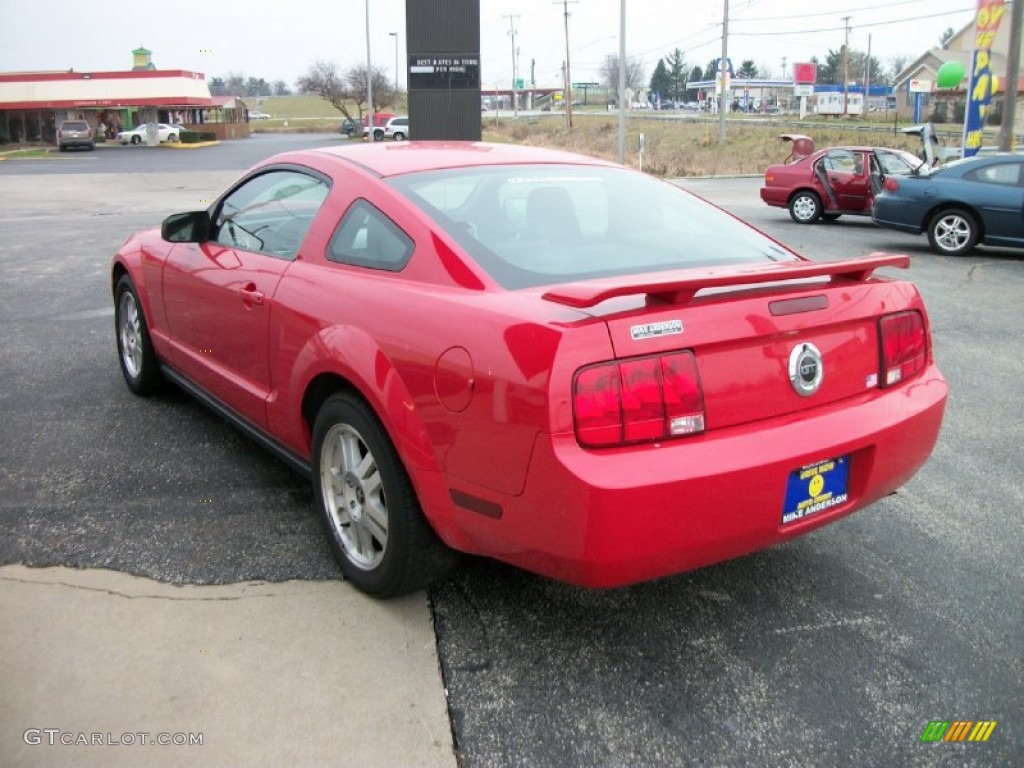2007 Mustang V6 Premium Coupe - Torch Red / Dark Charcoal photo #3