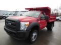 Vermillion Red - F550 Super Duty XL Regular Cab 4x4 Chassis Photo No. 4