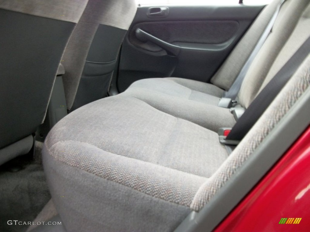 1998 Civic LX Sedan - Inza Red Pearl / Gray photo #7