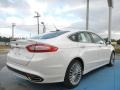 2013 White Platinum Metallic Tri-coat Ford Fusion Titanium  photo #3