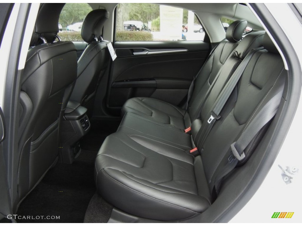 2013 Ford Fusion Titanium Rear Seat Photo #74932174