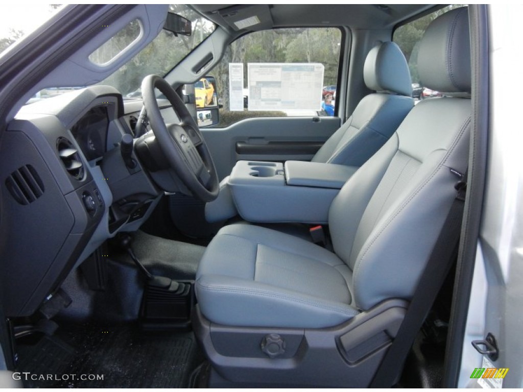 Steel Interior 2013 Ford F250 Super Duty XL Regular Cab 4x4 Photo #74933794