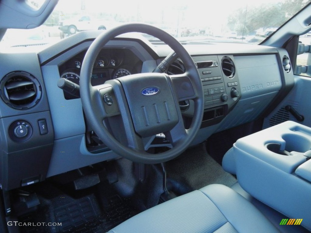 Steel Interior 2013 Ford F250 Super Duty XL Regular Cab 4x4 Photo #74933812
