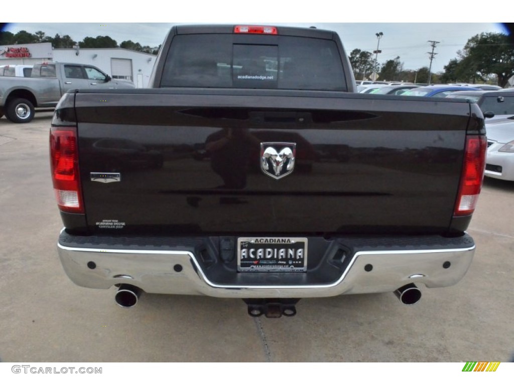 2011 Ram 1500 Laramie Crew Cab - Rugged Brown Pearl / Light Pebble Beige/Bark Brown photo #4