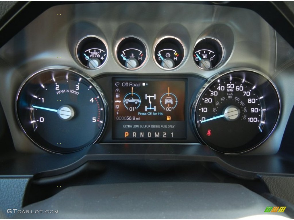 2013 Ford F450 Super Duty Lariat Crew Cab 4x4 Gauges Photo #74934634