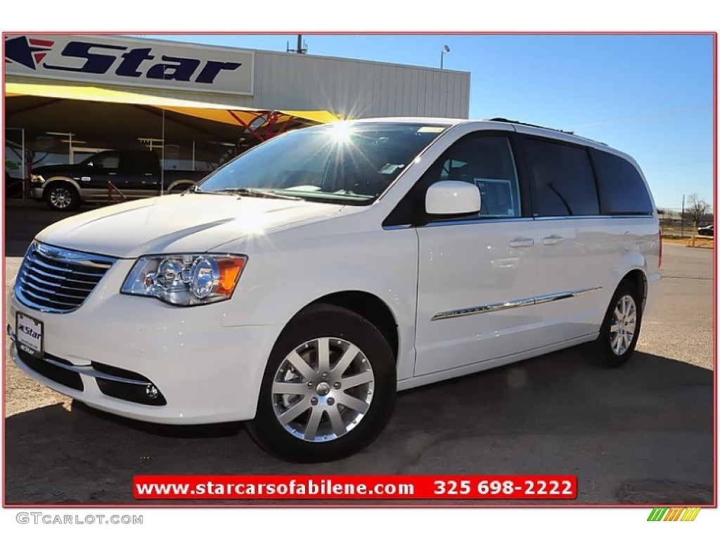 2013 Town & Country Touring - Stone White / Dark Frost Beige/Medium Frost Beige photo #1