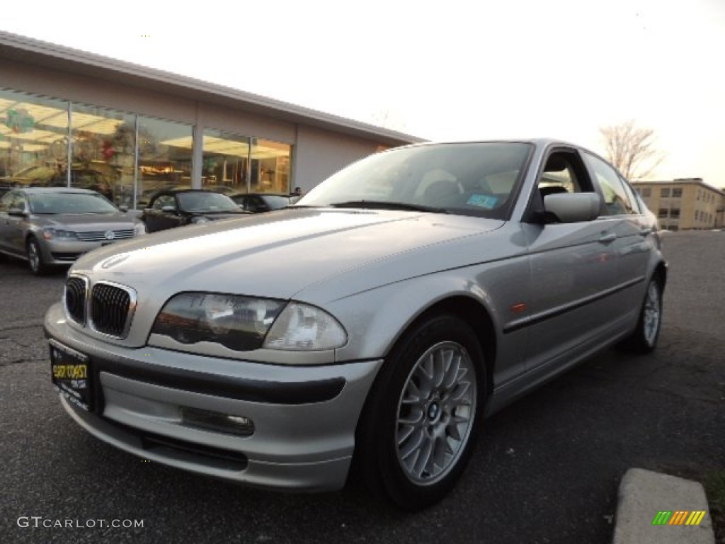 1999 3 Series 328i Sedan - Titanium Silver Metallic / Black photo #3