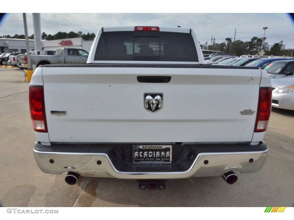 2011 Ram 1500 Laramie Crew Cab - Bright White / Light Pebble Beige/Bark Brown photo #4