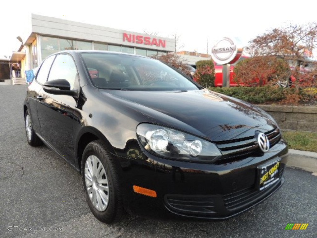 2010 Golf 2 Door - Black / Titan Black photo #1